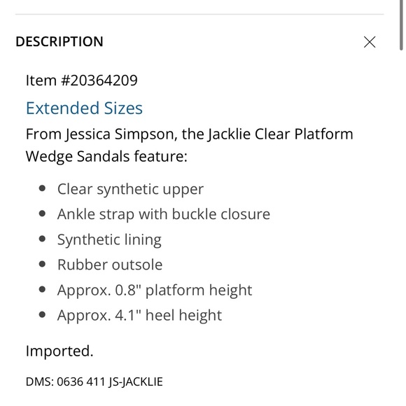 Jessica Simpson High Heels Wedge - Picture 7 of 7